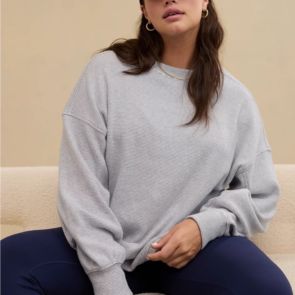 AERIE Gateway Waffle Sweatshirt